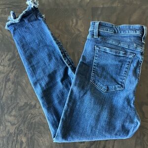 Joe's Jeans Distressed Blue Ankle Jeans
